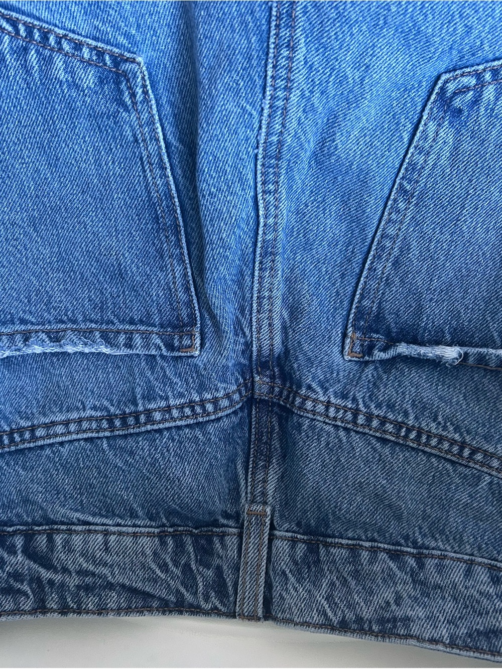 Classic High-Rise Straight Leg Jeans - Blue - Picture 5 of 6